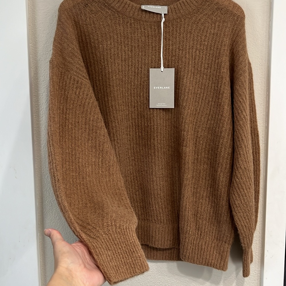 NWT Everlane Tan Alpaca/Wool blend Sweater Large - Picture 5 of 5
